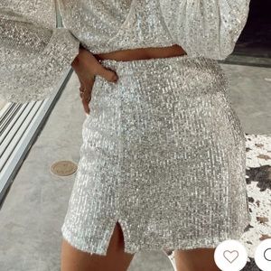 12TH TRIBE Sequin Shirt